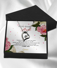 Load image into Gallery viewer, Luxury Heart - Silver Plated - To My Beautiful Aunt - MC0001
