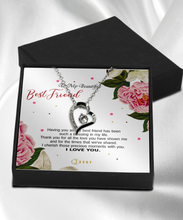 Load image into Gallery viewer, Luxury Heart - Silver Plated - To My Beautiful Best Friend - MC0026
