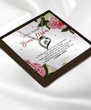 Load image into Gallery viewer, Luxury Heart - Silver Plated - To My Beautiful Bonus Mum - MC0022
