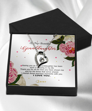 Load image into Gallery viewer, Luxury Heart - Silver Plated - To My Beautiful Granddaughter - MC0018
