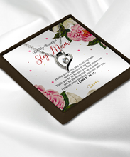 Load image into Gallery viewer, Luxury Heart - Silver Plated - To My Beautiful Step Mum - MC0021
