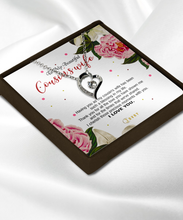 Load image into Gallery viewer, Luxury Heart - Silver Plated - To My Beautiful Cousin&#39;s wife - MC0016
